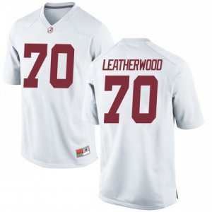 Youth Alabama Crimson Tide #70 Alex Leatherwood White Replica NCAA College Football Jersey 2403GOWA7